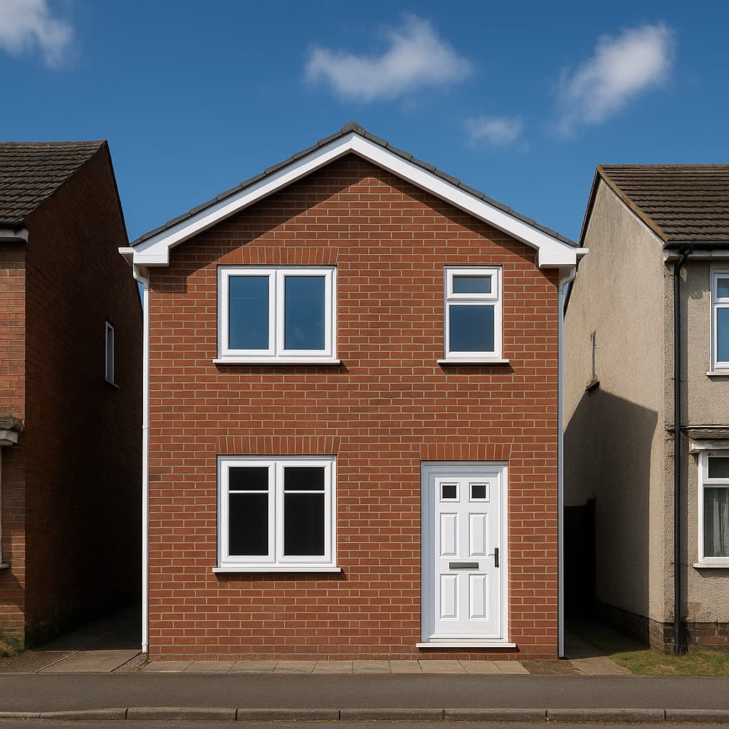 Fascia & Soffit Fitters working on a UK residential street